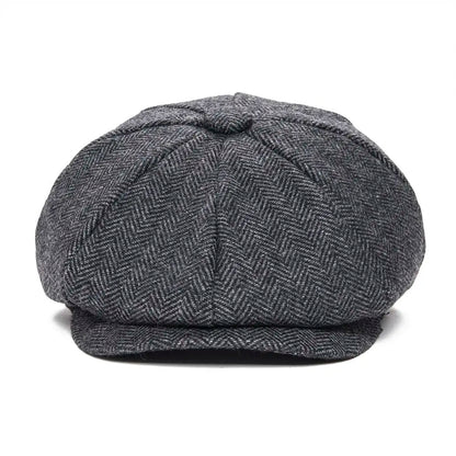 JANGOUL Woollen Tweed Kid Newsboy Cap Boy Girl Herringbone Child Flat Cap Small Size Infant Toddler Youth Beret Hat Boina 001