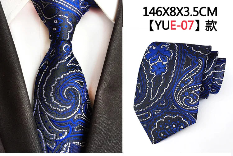 Ricnais Nuwe Ontwerp Mans Das Luukse Man Blomme Paisley Neckties Hombre 8 cm Gravata Das Klassieke Besigheid Toevallige Das Vir Trou