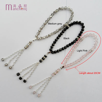 tiki 11 Kleur Godsdienstig 2 Rupee Item 33 Krale Moslem Kristal Armbande Vroue Mans Tasbih Gebed Glaskrale Armband Man Islam