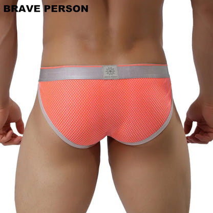 BRAVE PERSON Brand Male Underwear Men Briefs New Arrivals Men's Sexy Underpants Low-waist Nylon Underwear Briefs For Man