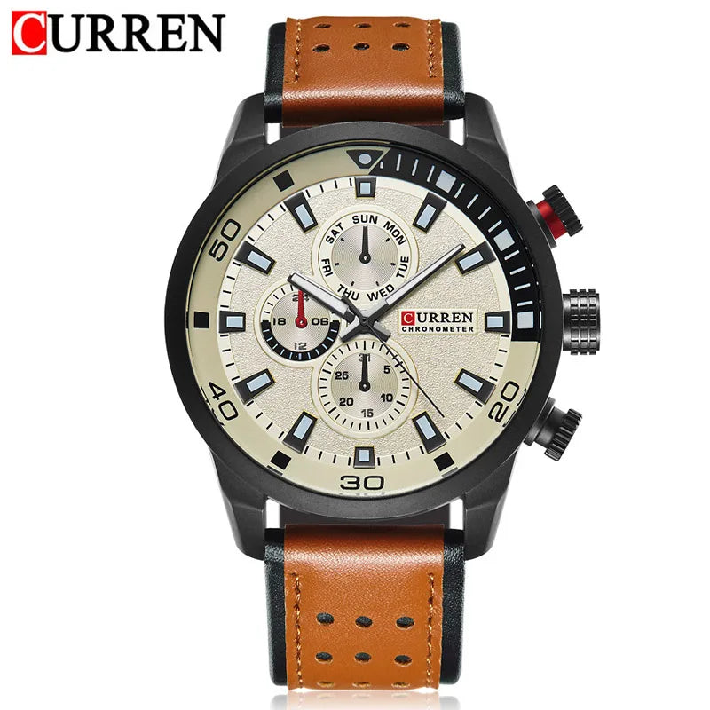 CURREN top brand design new fashion casual cool sport man clock military army business wrist quartz male luxury gift watch