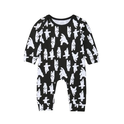 Xmas Family Matching Pajamas Set Father Mother Kid Baby Outfit Bear Long Sleeve Top Pants Sleepwear Nightwear Clothing Set