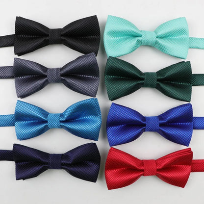 Children Polyester Bowtie Classic Solid Color Butterfly Wedding Party Necktie Kid Suit Tuxedo Dicky Pet Bow Tie