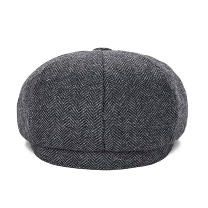 JANGOUL Woollen Tweed Kid Newsboy Cap Boy Girl Herringbone Child Flat Cap Small Size Infant Toddler Youth Beret Hat Boina 001