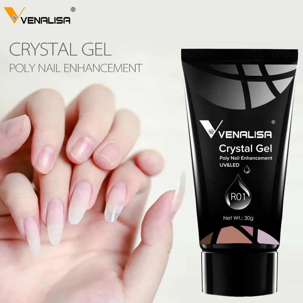 VENALISA 30ml Kristal Gel CANNI Nael Art Manicure Helder Pienk Natuurlike Kamoeflering Harde Jellie verlenging French Nail Extend Gel