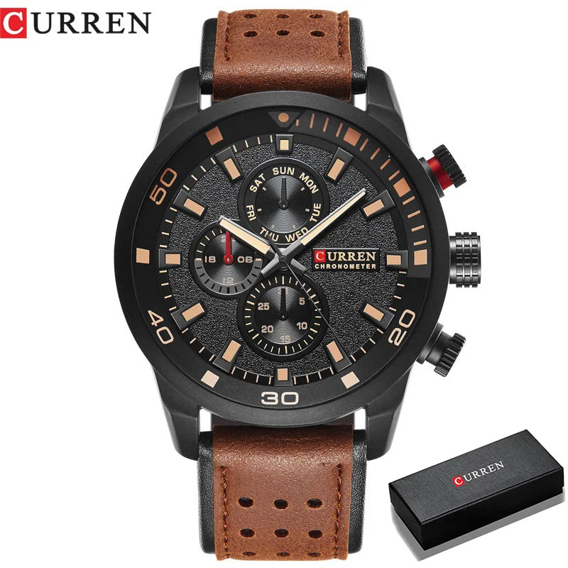 CURREN top brand design new fashion casual cool sport man clock military army business wrist quartz male luxury gift watch