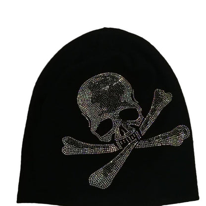 Meta   Digital Store Y2g Skull Rhinestone Street Sleeve Cap