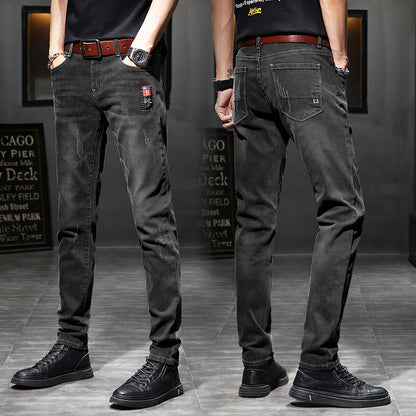 Meta Digital Store Jeans Trendy Stretch Casual Pants Men