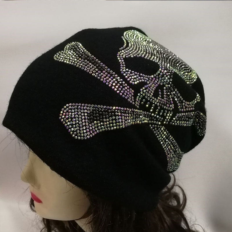 Meta   Digital Store Y2g Skull Rhinestone Street Sleeve Cap