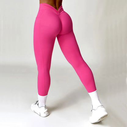 High Waist Leggings Women's Yoga Pants Fitness Lifting Hip Leggings Push Up Fitness Sports Peach Leggings Women Exercise Legging