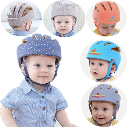 Adjustable Baby Helmet for crawling walking 1 2 Years Anti fall Baby Helmet Safety For Newborn 6 12 Month Kid Protection Hat Cap