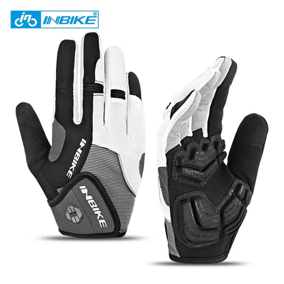 INBIKE Cycling Riding Gloves Full Finger with Gel Padded Road Bike Gloves for Men Women MTB Bicycle Gloves Man Bike Accesssories