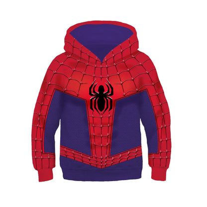 Spider-Man Gwen Miles Morales Zip Up Hoodies Spider-Verse Venom 3D Hooded Hoodies Superhero Boys Girls Outwear Jacket Pants