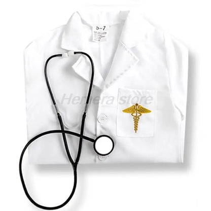 Hospitaal Dokter Loopbaan Vir Kinders Meisie/Seun Chirurg Dr Uniform Seuns Kinder Loopbaan Halloween Cosplay Kostuum Partytjie Dress Up