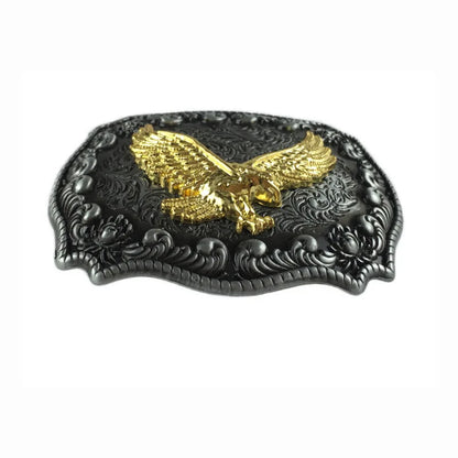 Retro Metal Carving Eagle West Cowboy Belt Buckle Super Cool Male Logo Jeans Accessories Fit 3.8CM-4CM Belt Best Man Gift