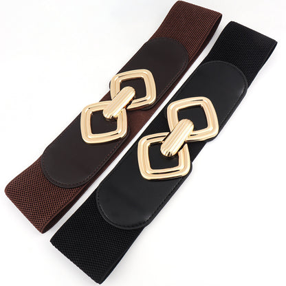 metadigitalstore.com  Elastic Waistband Women's Wide Waist Seal Decoration