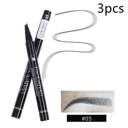 Meta  Digital Store  Four-head Eyebrow Pencil Liquid Eyebrow Pencil Tattoo Eyebrow Pencil Eyebrow Pencil 4-head Eyebrow Pencil Four-jaw Eyebrow Pencil