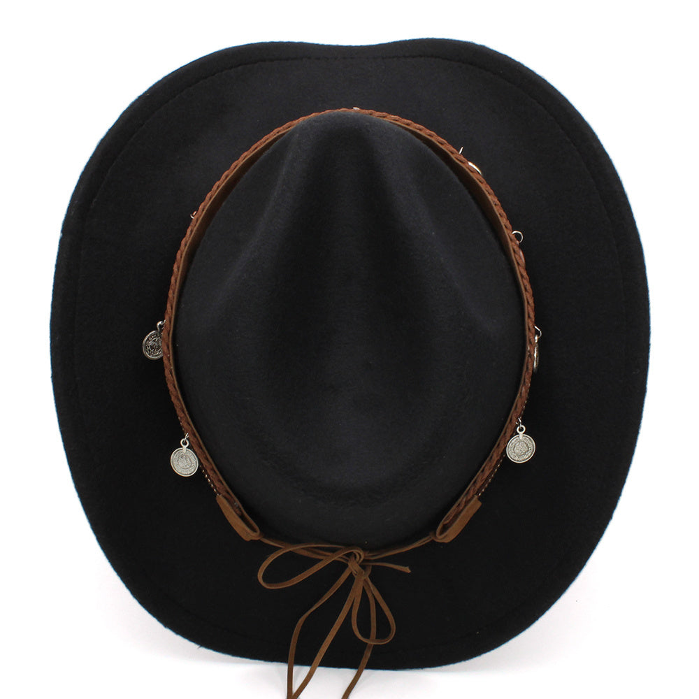 Meta  Digital Woman  Tibetan Style Chinese Style Pendant Leisure Sun Shade Protection Cowboy Hat