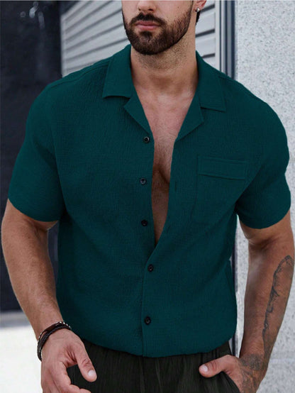 Meta Digital Store Men's Short-sleeved Shirt Casual Sports