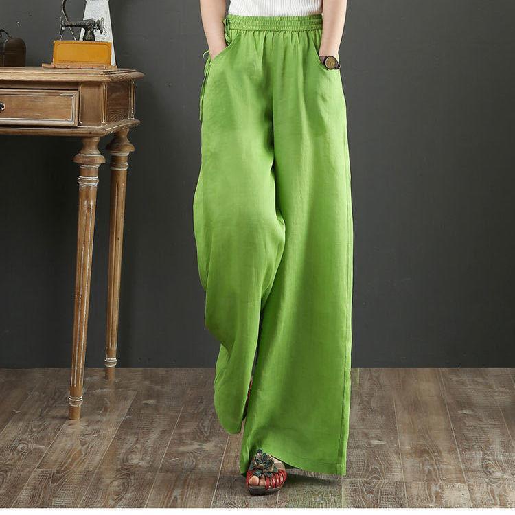 Artistic Linen Wide-leg Pants Casual Cotton And Linen Mop Trousers