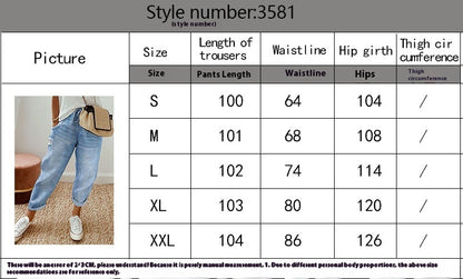 Meta Digital Store Women Jeans Fashion Women's Denim Pocket Elasticated Slacks