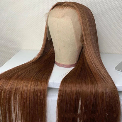 Meta Digital Store  Brown Color Human Hair Wigs Human Hair Wig