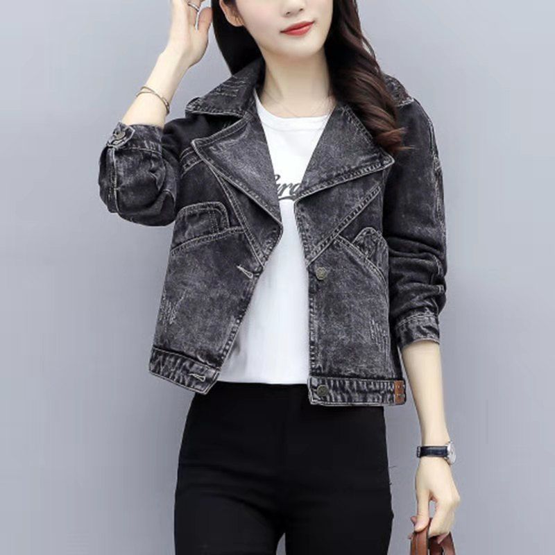 Women's Short Casual Loose Slimming Versatile Denim Jacket