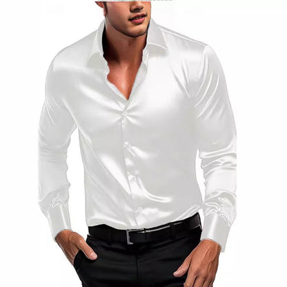 Meta  Digital Store  Men's British  Style Shirt Long Sleeve