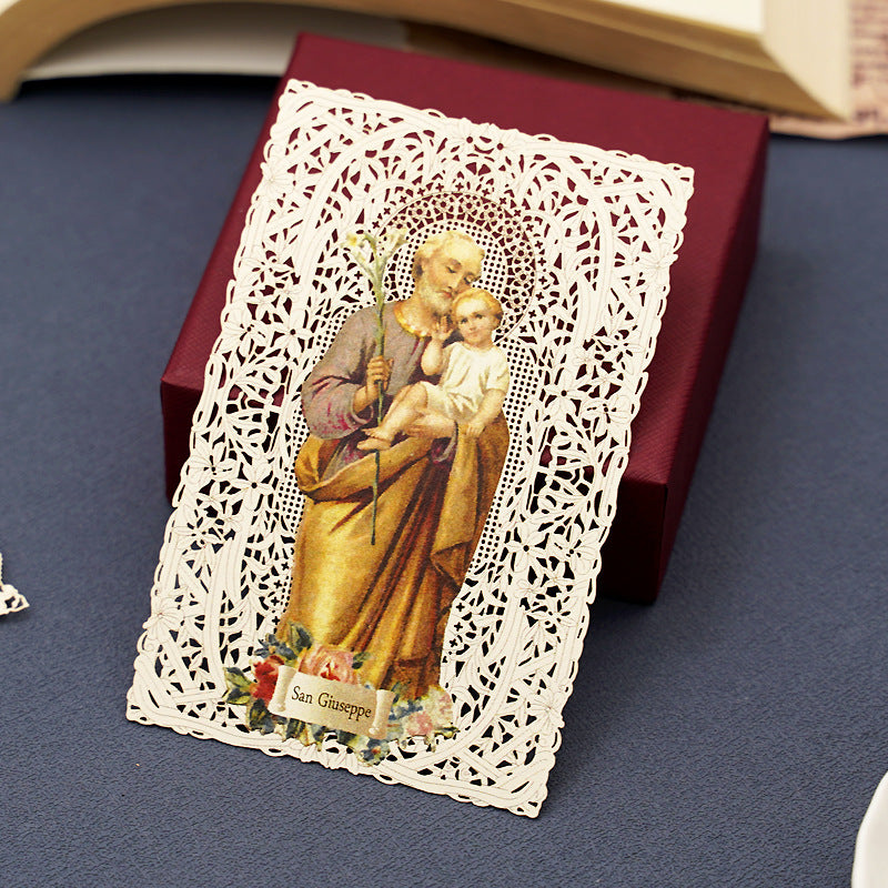 Hollow Lace Icon Bible Paper Bookmarks