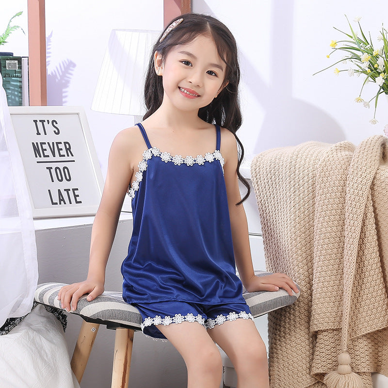 Meta Digital Store Girls Clothes New Product Cute Children Sling Pajamas Girl