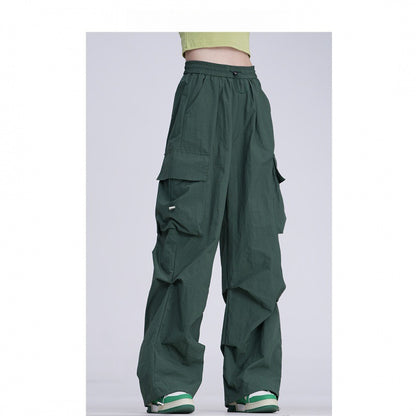 American Drawstring Loose Casual Pants