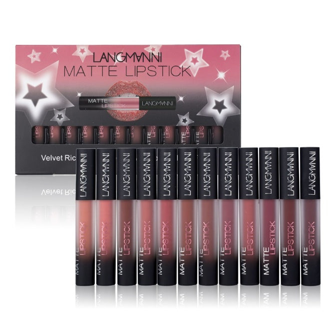 Matte Lipstick Waterproof Long-lasting Velvet Lipstick Set