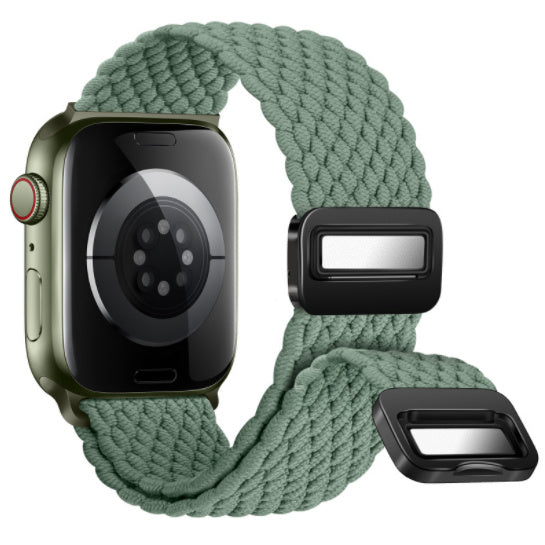 Magnetic Buckle Woven Loop Integrated Strap