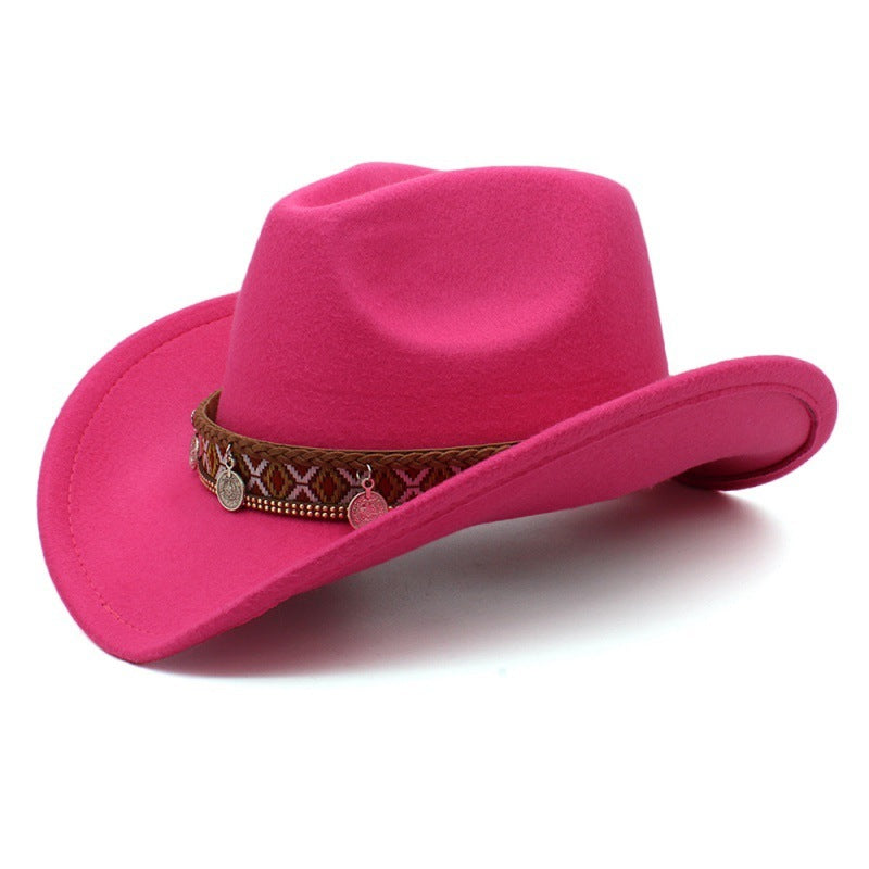 Meta  Digital Woman  Tibetan Style Chinese Style Pendant Leisure Sun Shade Protection Cowboy Hat