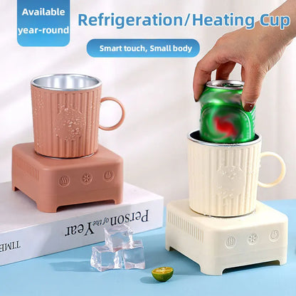 Meta  portable  beer  cooler ,Mini Quick  Cooling Cup Beer Beverage Rapid Refrigeration Ice Maker Machine Cold Drink Heating Home Dormitory Food Grade 400ml Kitchen Gadgets