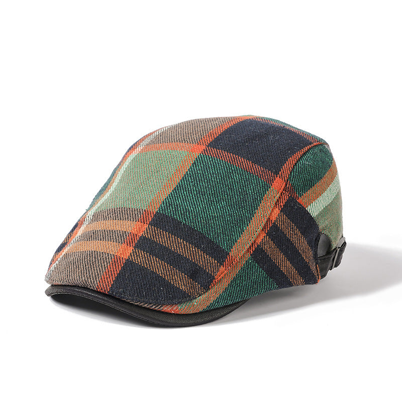 Meta Digi Store Retro Artistieke Katoen Plaid Hoed