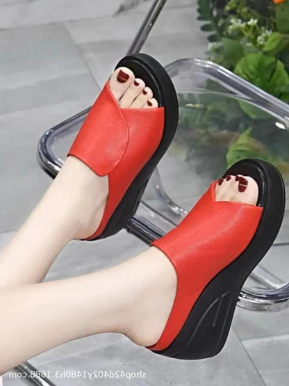 Woman  Digi Store  Summer Height Increasing Women's Sandals Korean Fashion