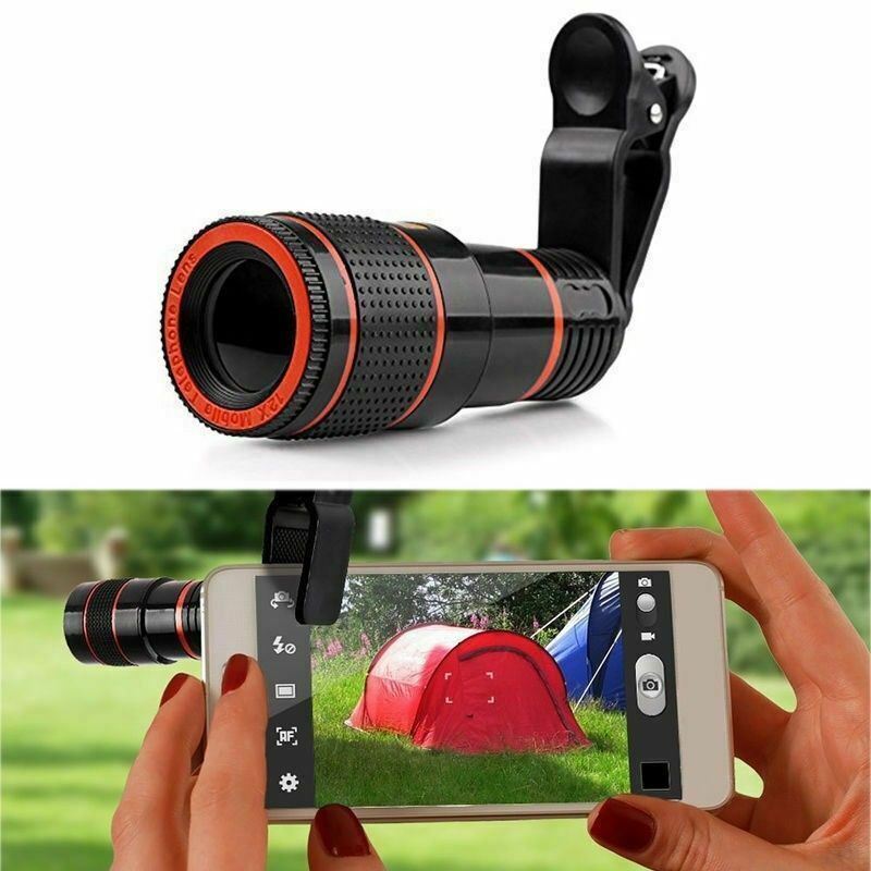 Meta Digital Store Bed Sheet HD 8X Clip On Optical Zoom Telescope Camera Lens For Universal Mobile Cell Phone