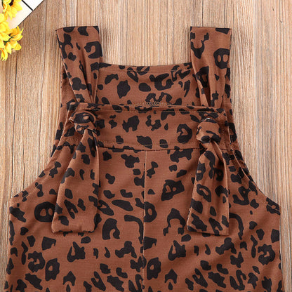 Meta Store Girls Clothes Baby Kid Girls Leopard Dress Sleeveless Casual